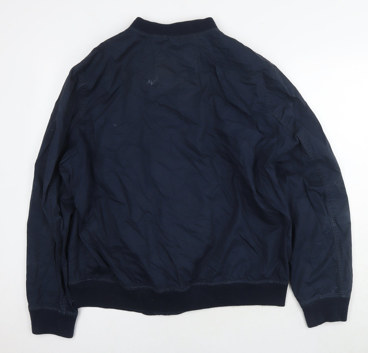 Red Herring Mens Blue Bomber Jacket Jacket Size XL Zip