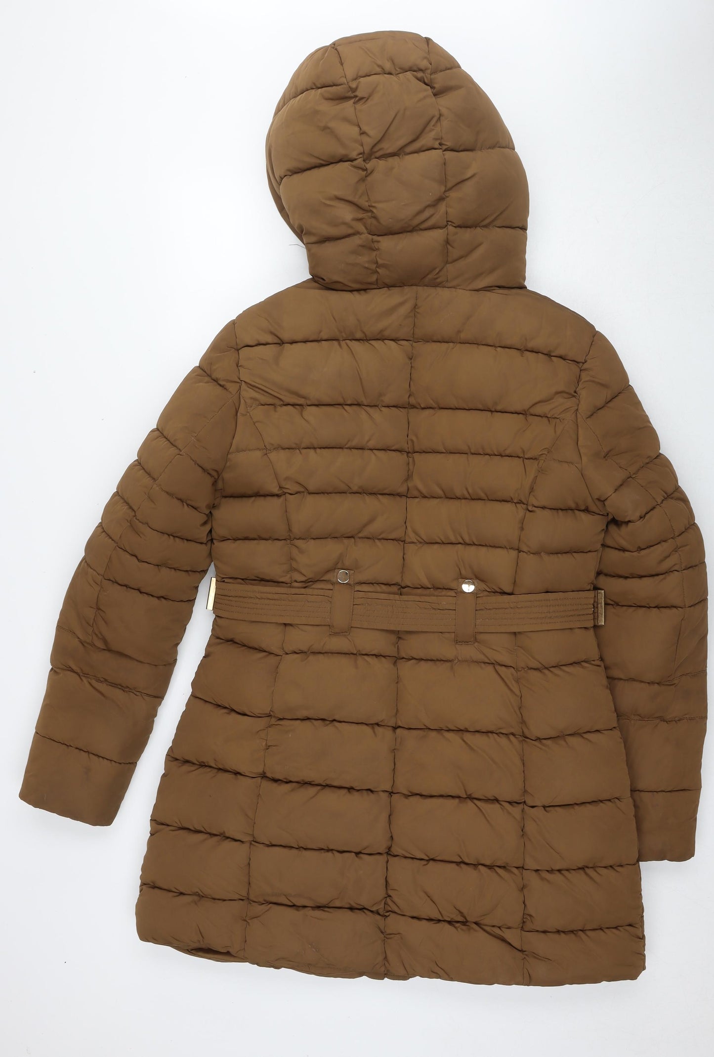 Wulux Womens Brown Quilted Jacket Size XL Zip