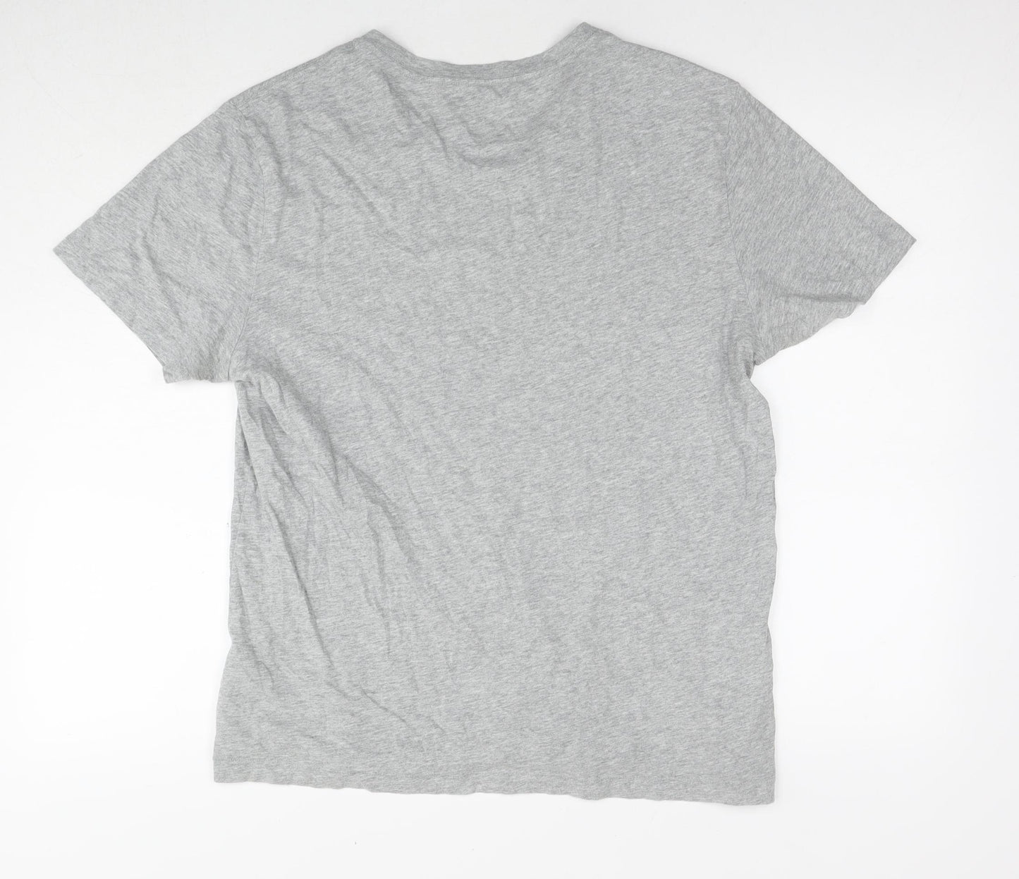 Gap Mens Grey Cotton T-Shirt Size M Round Neck - Viva Cuba