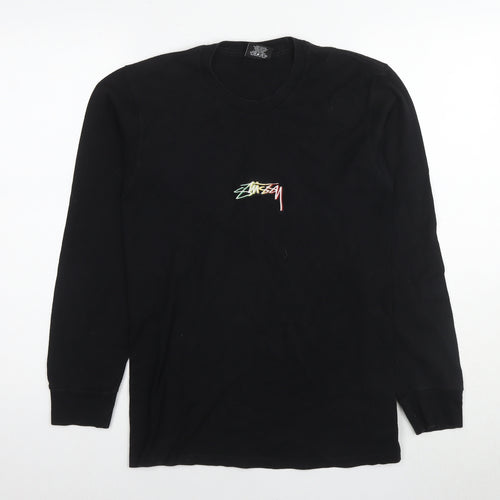 Sansay Womens Black Cotton Pullover Sweatshirt Size S Pullover - Logo