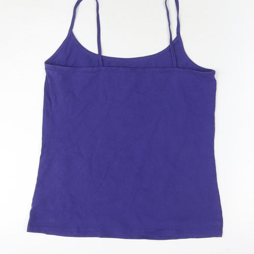 NEXT Womens Purple Cotton Camisole Tank Size 14 Round Neck