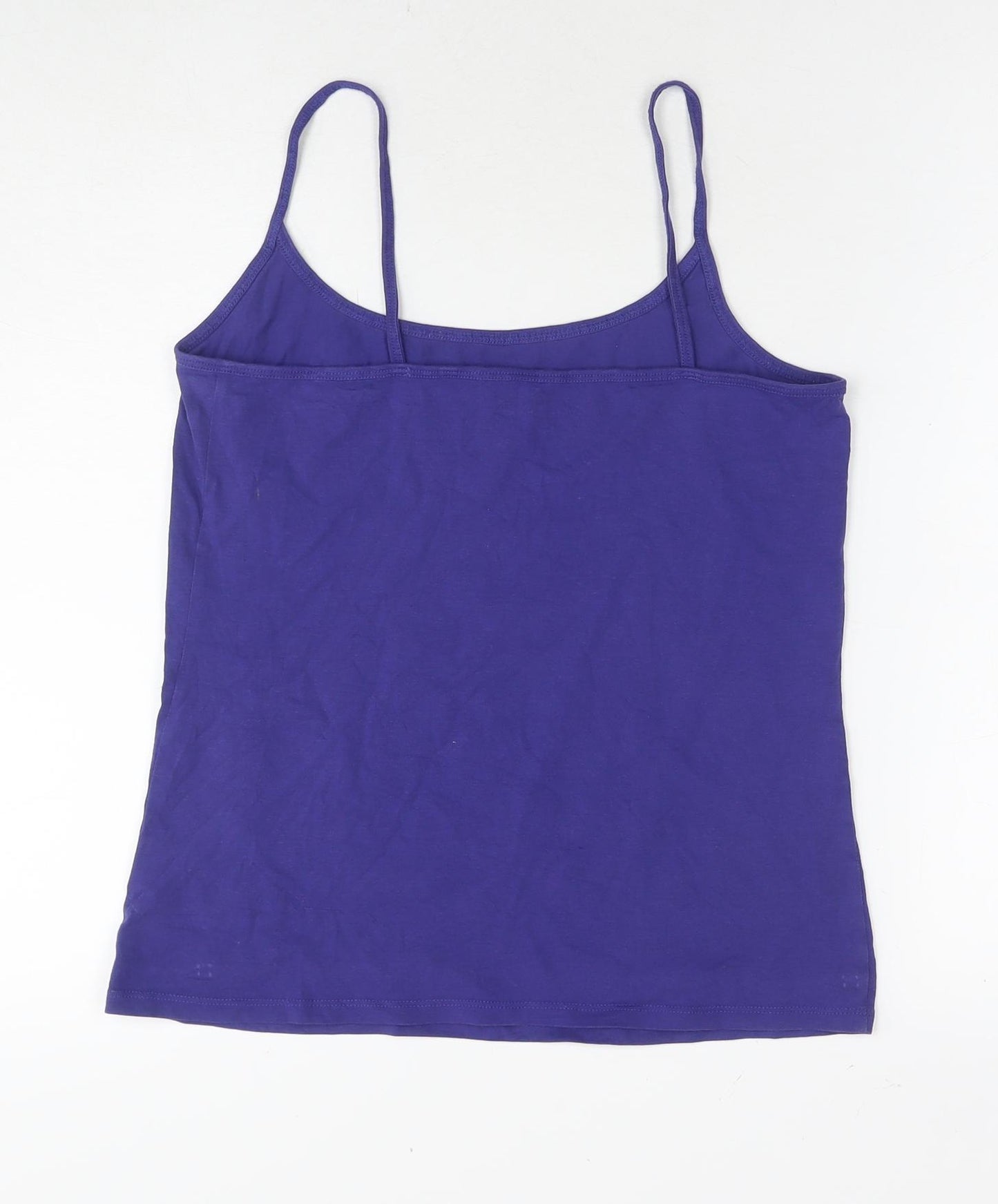 NEXT Womens Purple Cotton Camisole Tank Size 14 Round Neck