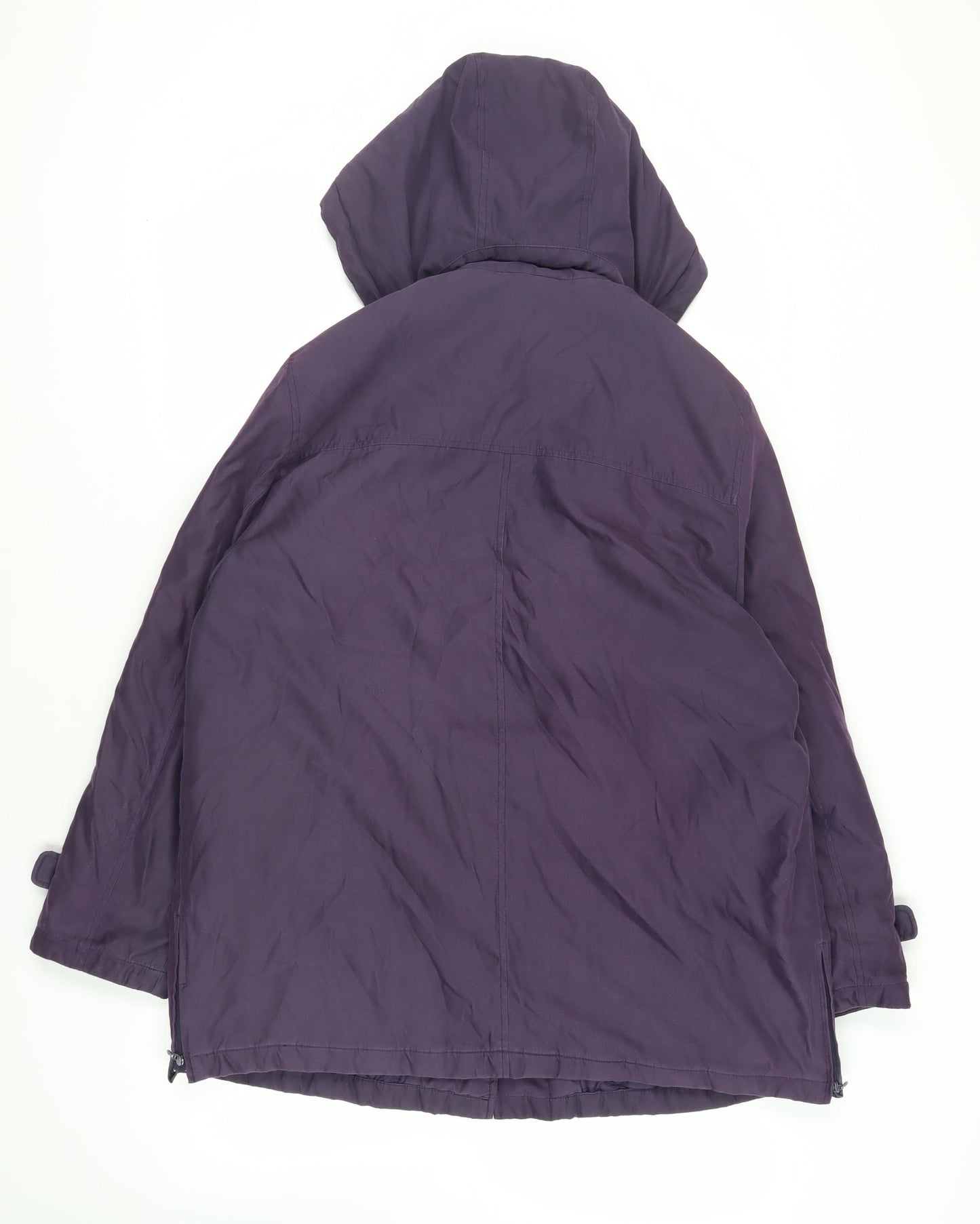 Cotswold Collections Womens Purple Jacket Size L Zip - Hooded