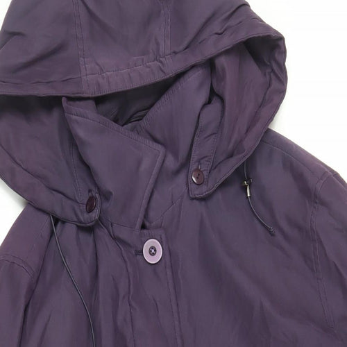 Cotswold Collections Womens Purple Jacket Size L Zip - Hooded