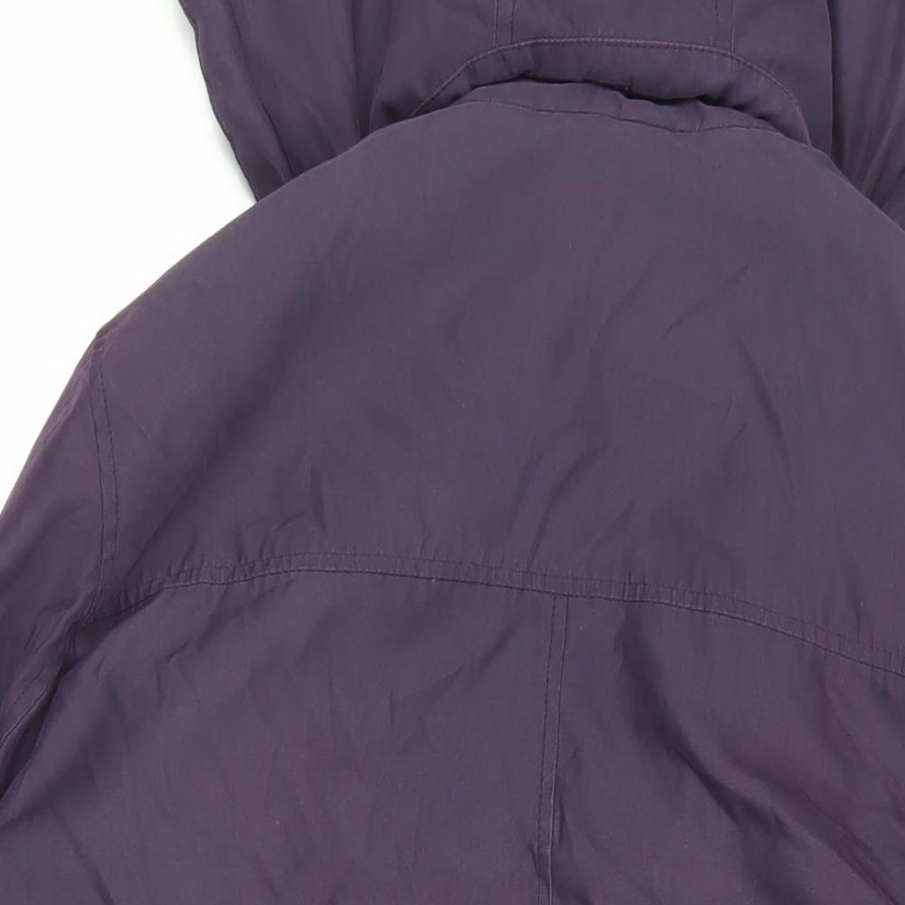 Cotswold Collections Womens Purple Jacket Size L Zip - Hooded