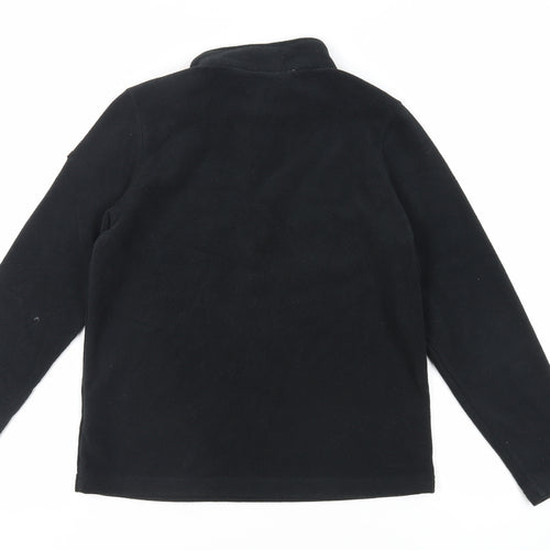TOG24 Boys Black Polyester Pullover Sweatshirt Size 12 Years Zip - Logo