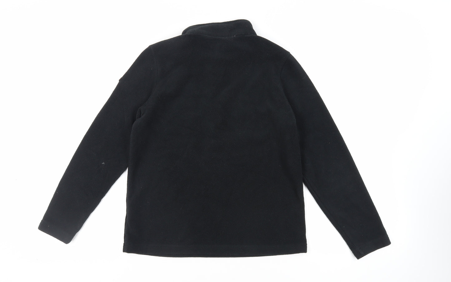 TOG24 Boys Black Polyester Pullover Sweatshirt Size 12 Years Zip - Logo
