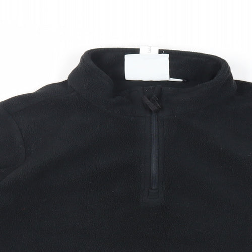 TOG24 Boys Black Polyester Pullover Sweatshirt Size 12 Years Zip - Logo