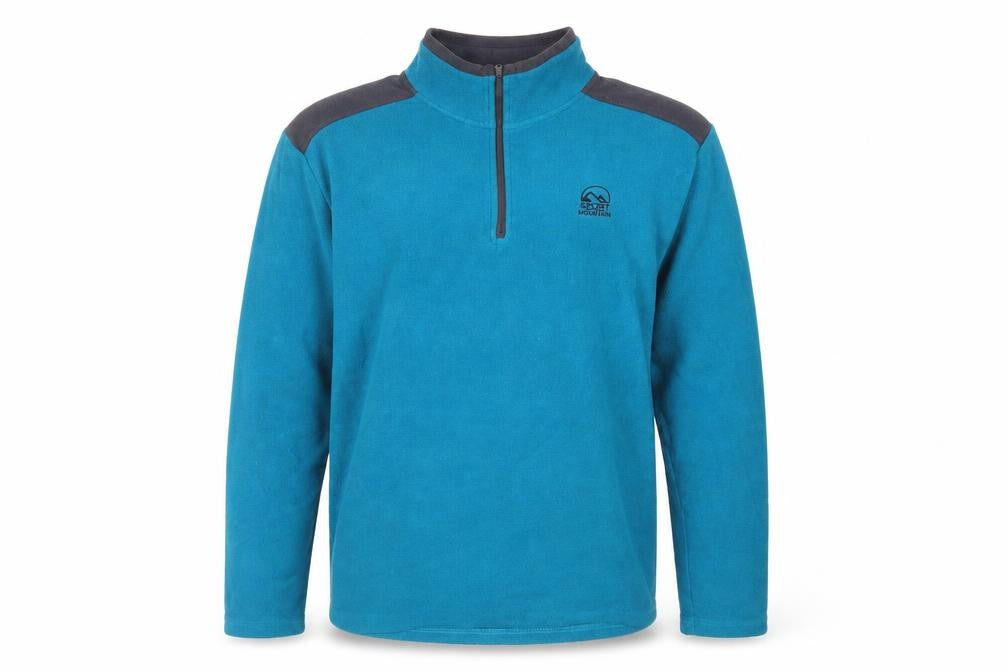 Front view of Atlas for Men men’s blue polyester pullover sweatshirt, size L