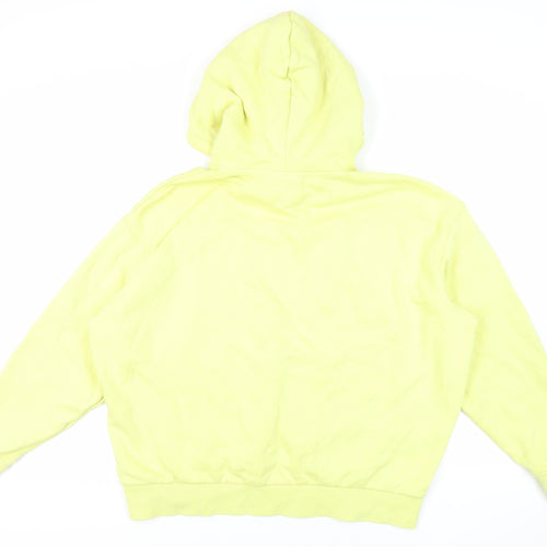 Weekday Womens Yellow Cotton Pullover Hoodie Size M Pullover - Oversized