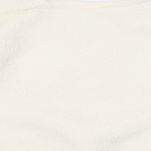 DKNY Girls Ivory Polyester Pullover Sweatshirt Size 12-13 Years Pullover - Logo