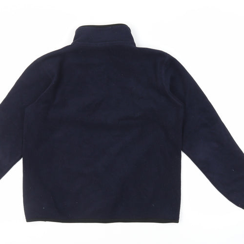 Uniqlo Boys Blue Polyester Pullover Sweatshirt Size 13 Years Zip