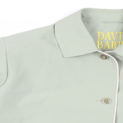 David Barry Womens Green Jacket Size 16 Button - Lightweight