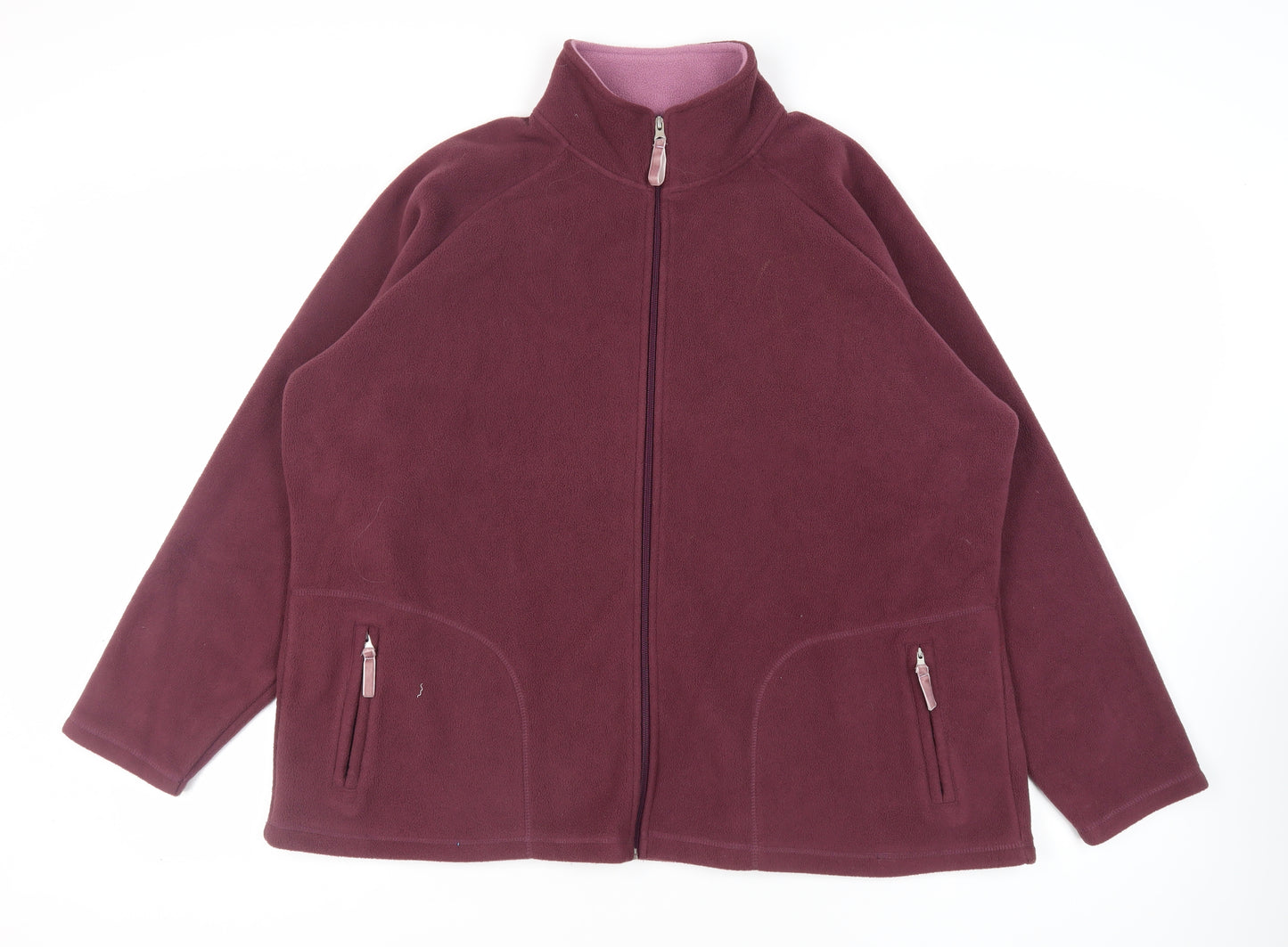 Tayberry Womens Purple Jacket Size 3XL Zip - Zipped Pockets