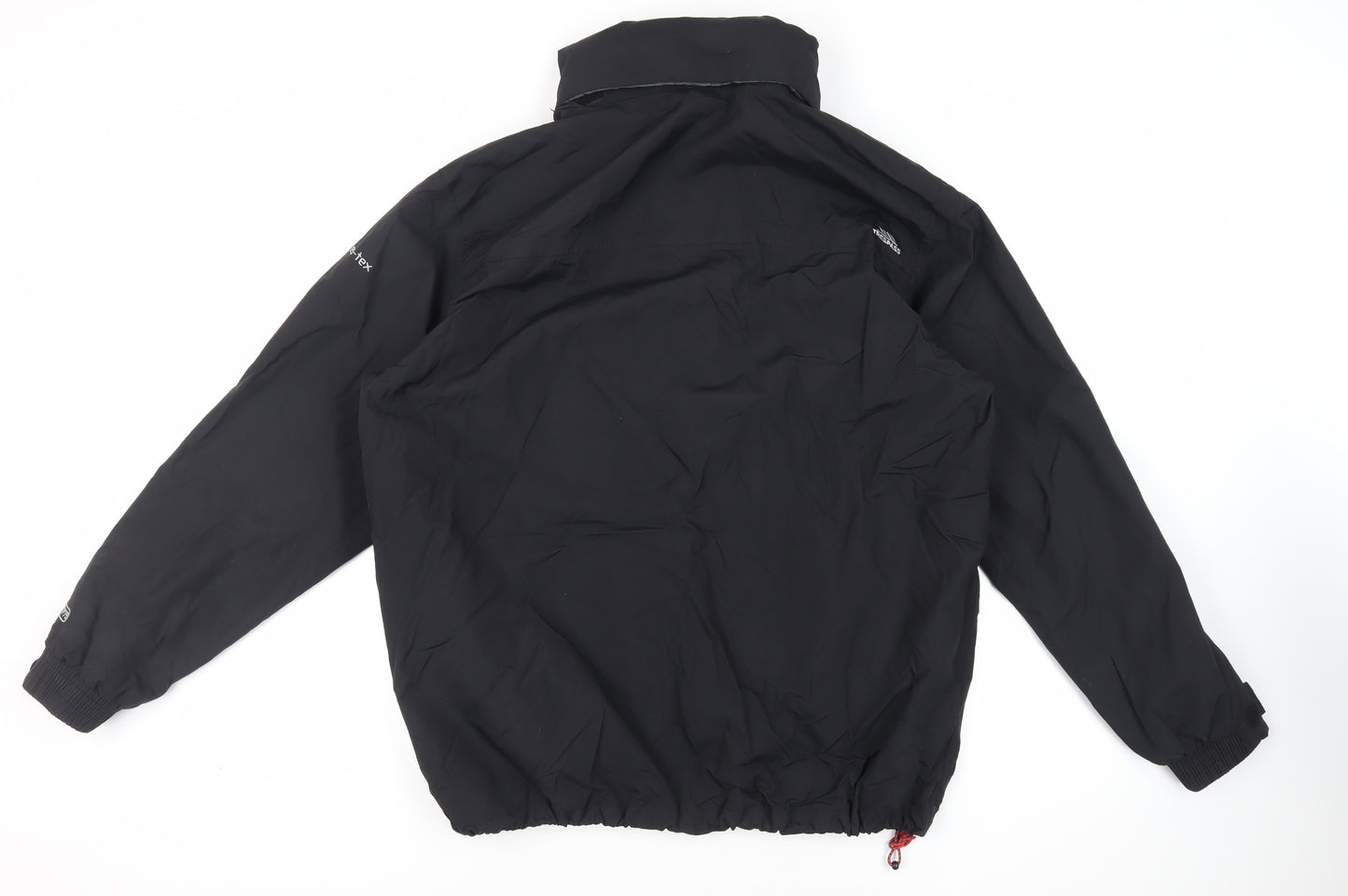 Trespass Mens Black Windbreaker Jacket Size L Zip - Logo Zipped Pockets Waterproof