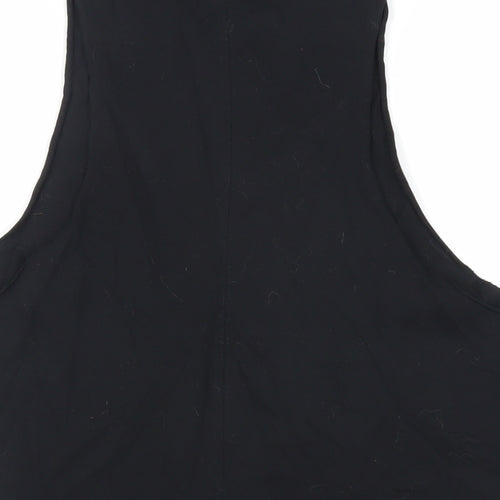 aso Womens Black Cotton Pullover Tank Size 10 Crew Neck Pullover - Gym Workout Running
