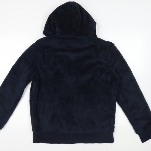 Marks and Spencer Mens Blue Jacket Size M Zip - Pockets