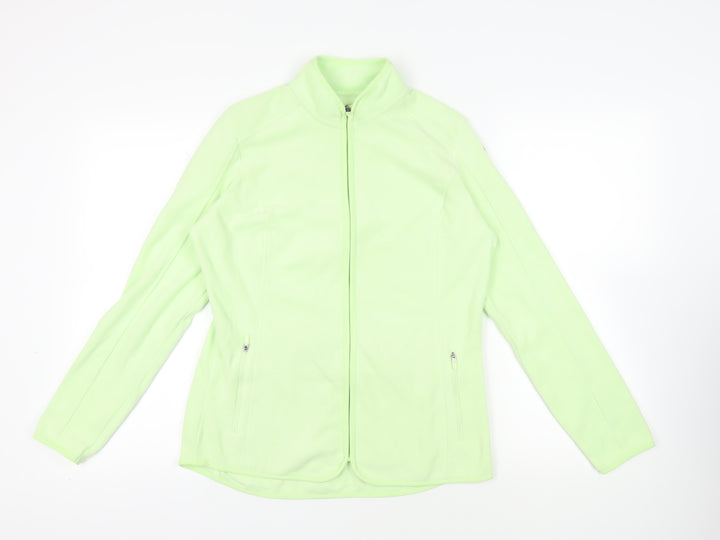 Marks and Spencer Womens Green Jacket Size 12 Zip - Zipped Pockets