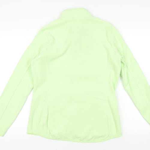 Marks and Spencer Womens Green Jacket Size 12 Zip - Zipped Pockets