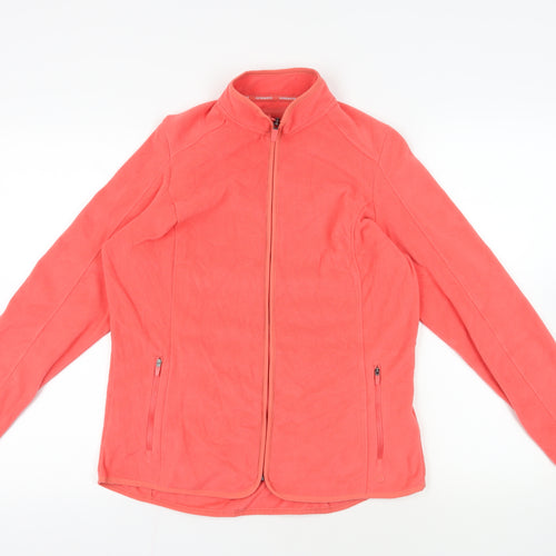 GOODMOVE Womens Pink Jacket Size 12 Zip - Zipped Pockets