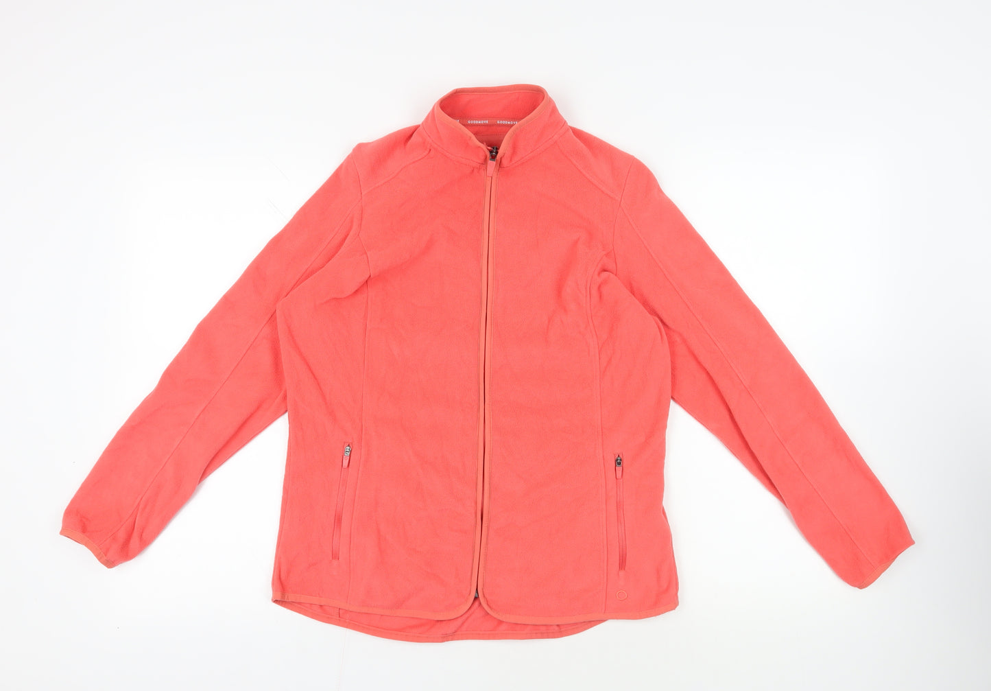 GOODMOVE Womens Pink Jacket Size 12 Zip - Zipped Pockets