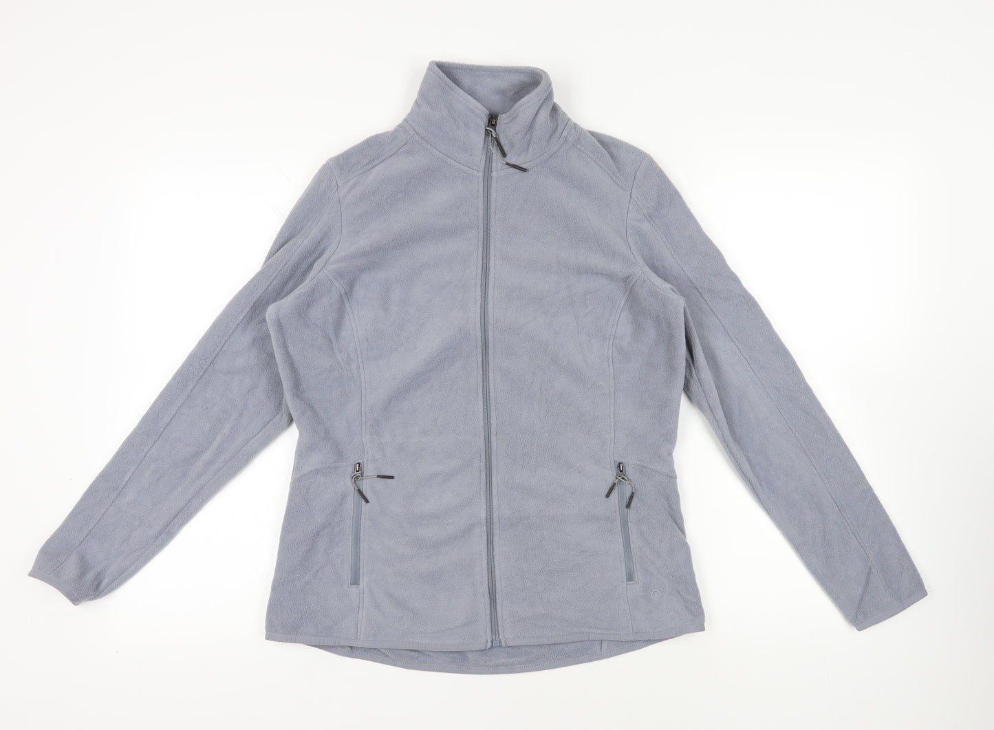 GOODMOVE Womens Grey Jacket Size 14 Zip - Zipped Pockets