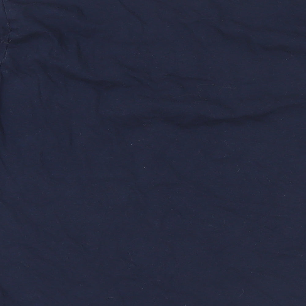 Marks and Spencer Womens Blue Solid Cotton Top Pyjama Top Size 12