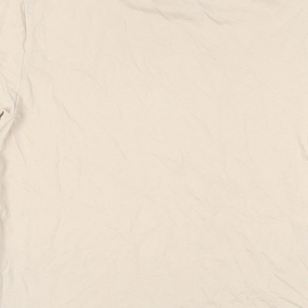 ASOS Mens Beige Cotton T-Shirt Size XS Crew Neck