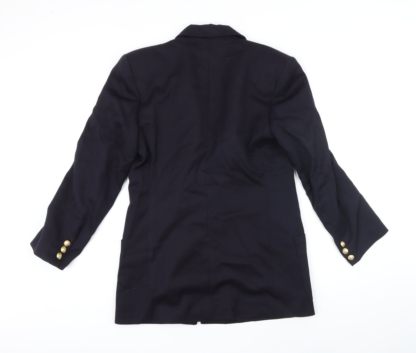 St Michael Womens Blue Jacket Blazer Size 10 Button