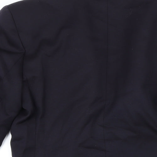 St Michael Womens Blue Jacket Blazer Size 10 Button