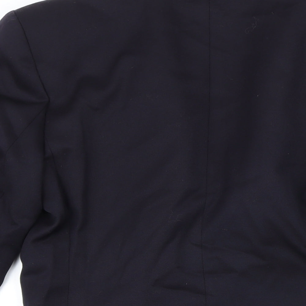St Michael Womens Blue Jacket Blazer Size 10 Button