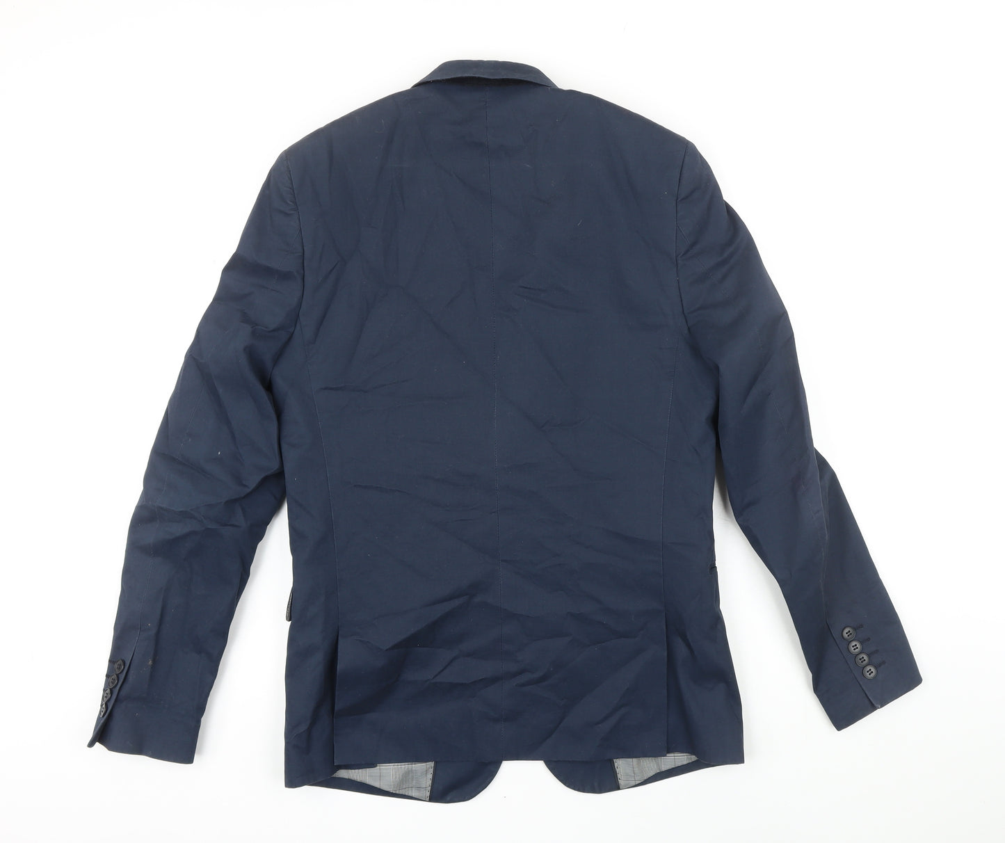 Mininum Mens Blue Cotton Jacket Blazer Size 46 Regular