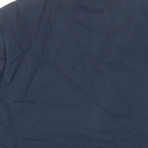 Mininum Mens Blue Cotton Jacket Blazer Size 46 Regular