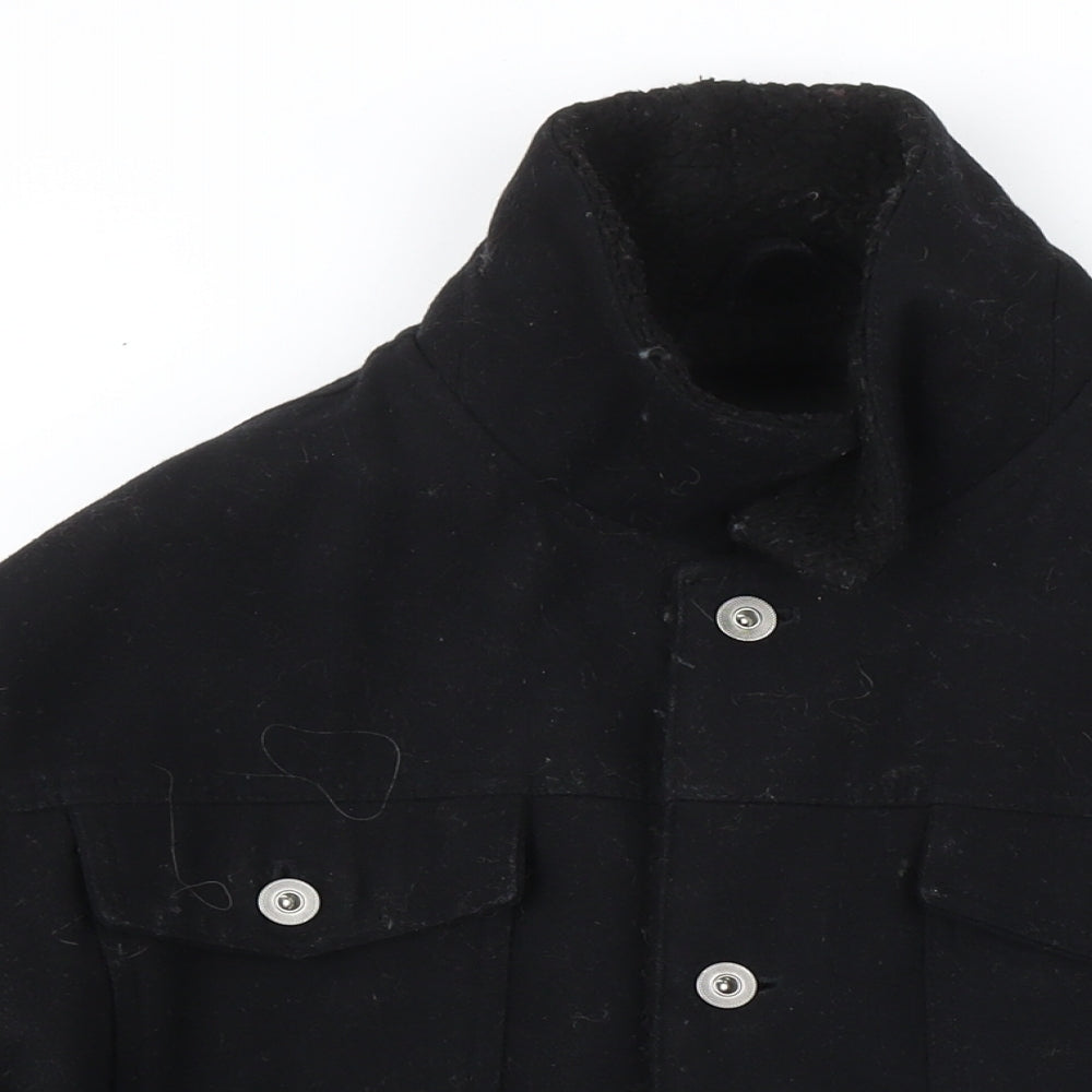 ASOS Mens Black Jacket Size L Button