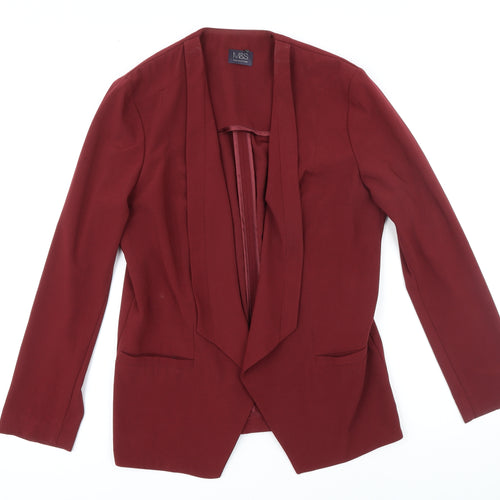 M&S Womens Red Jacket Blazer Size 10