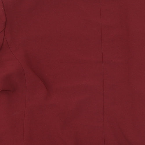M&S Womens Red Jacket Blazer Size 10