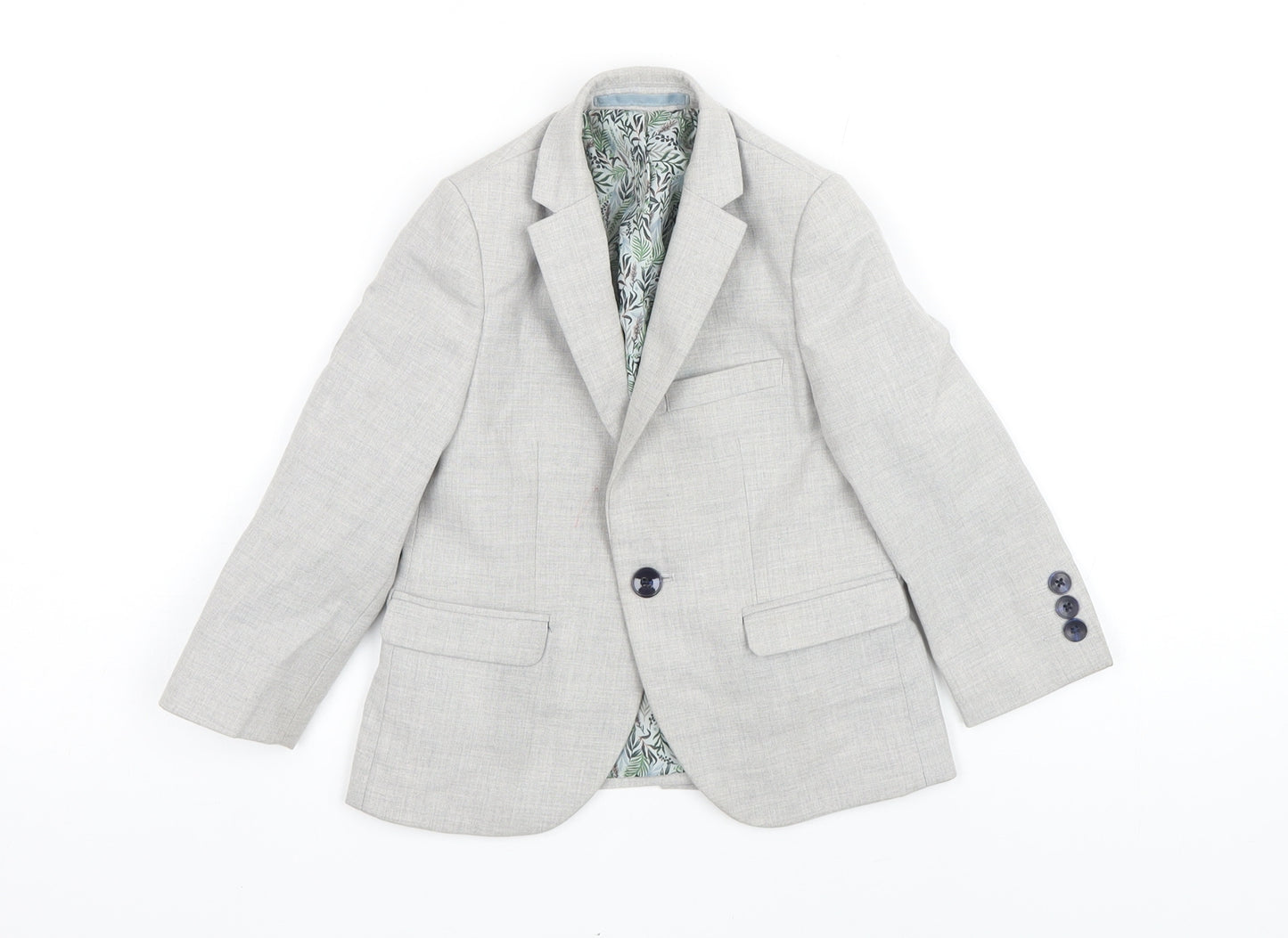 NEXT Boys Grey Jacket Blazer Size 3 Years Button