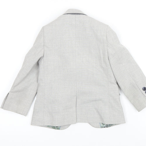 NEXT Boys Grey Jacket Blazer Size 3 Years Button