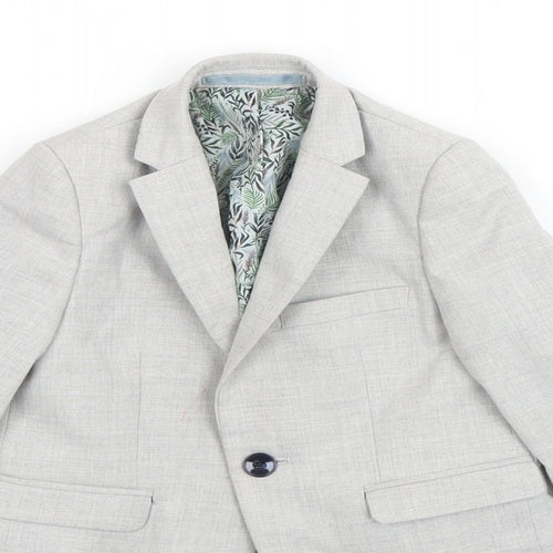NEXT Boys Grey Jacket Blazer Size 3 Years Button