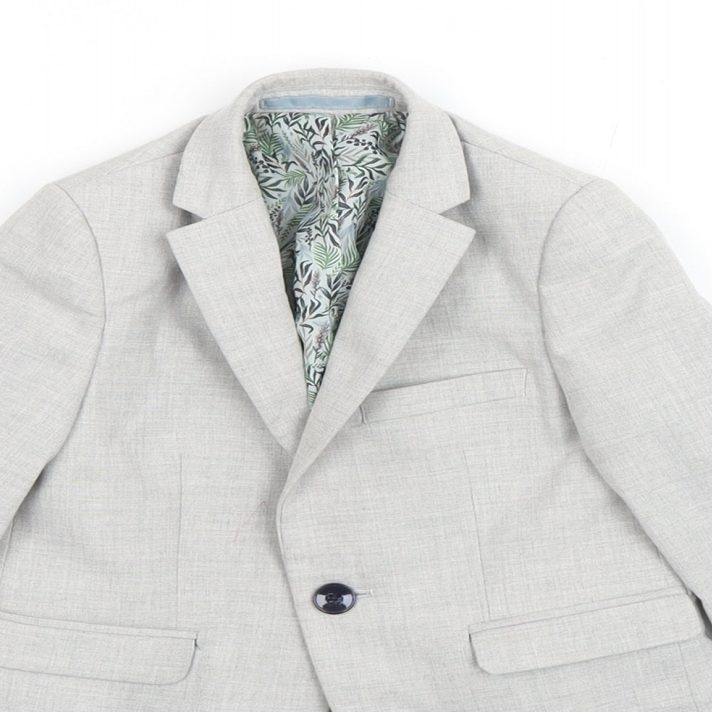 NEXT Boys Grey Jacket Blazer Size 3 Years Button