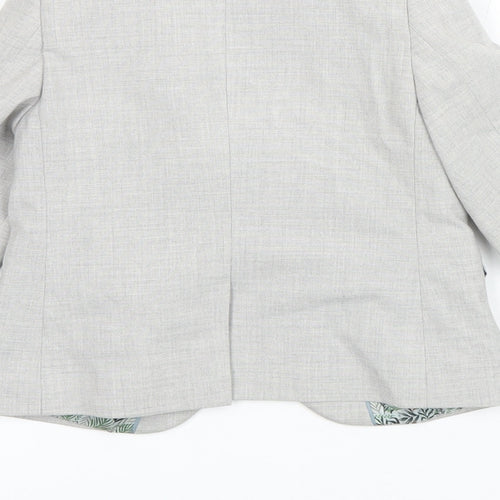 NEXT Boys Grey Jacket Blazer Size 3 Years Button