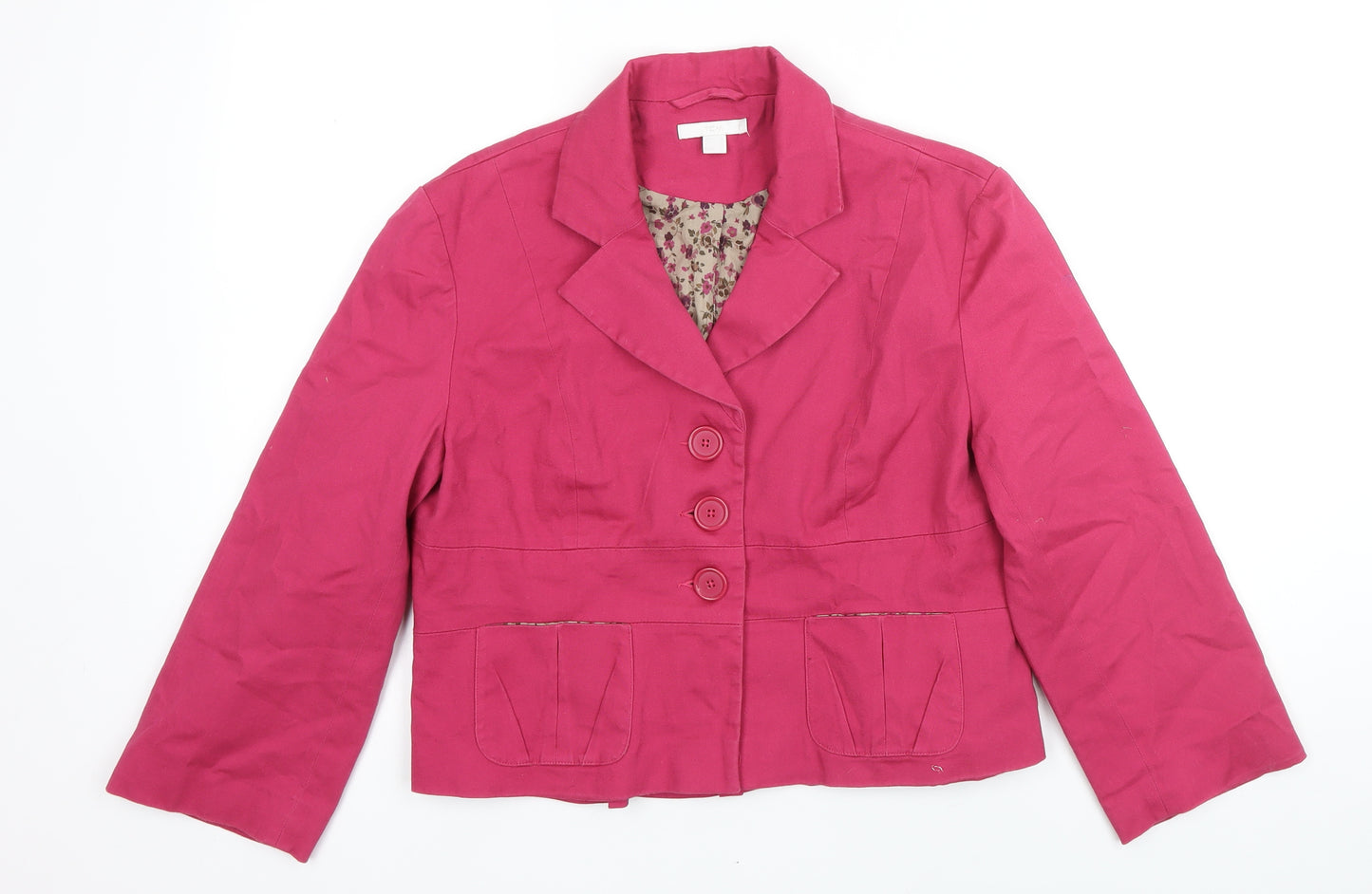 TCM Womens Pink Jacket Blazer Size 16 Button