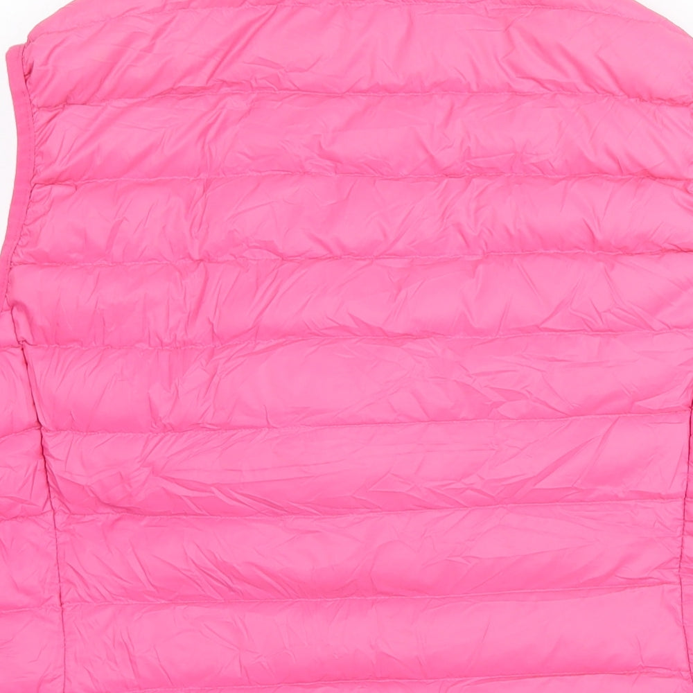 M&S Womens Pink Gilet Waistcoat Size 18 Zip