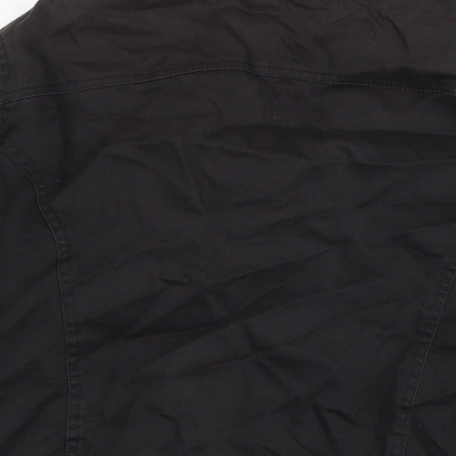 River Island Mens Black Bomber Jacket Jacket One Size Zip