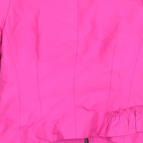 L'art Womens Pink Jacket Blazer Size 8 Zip