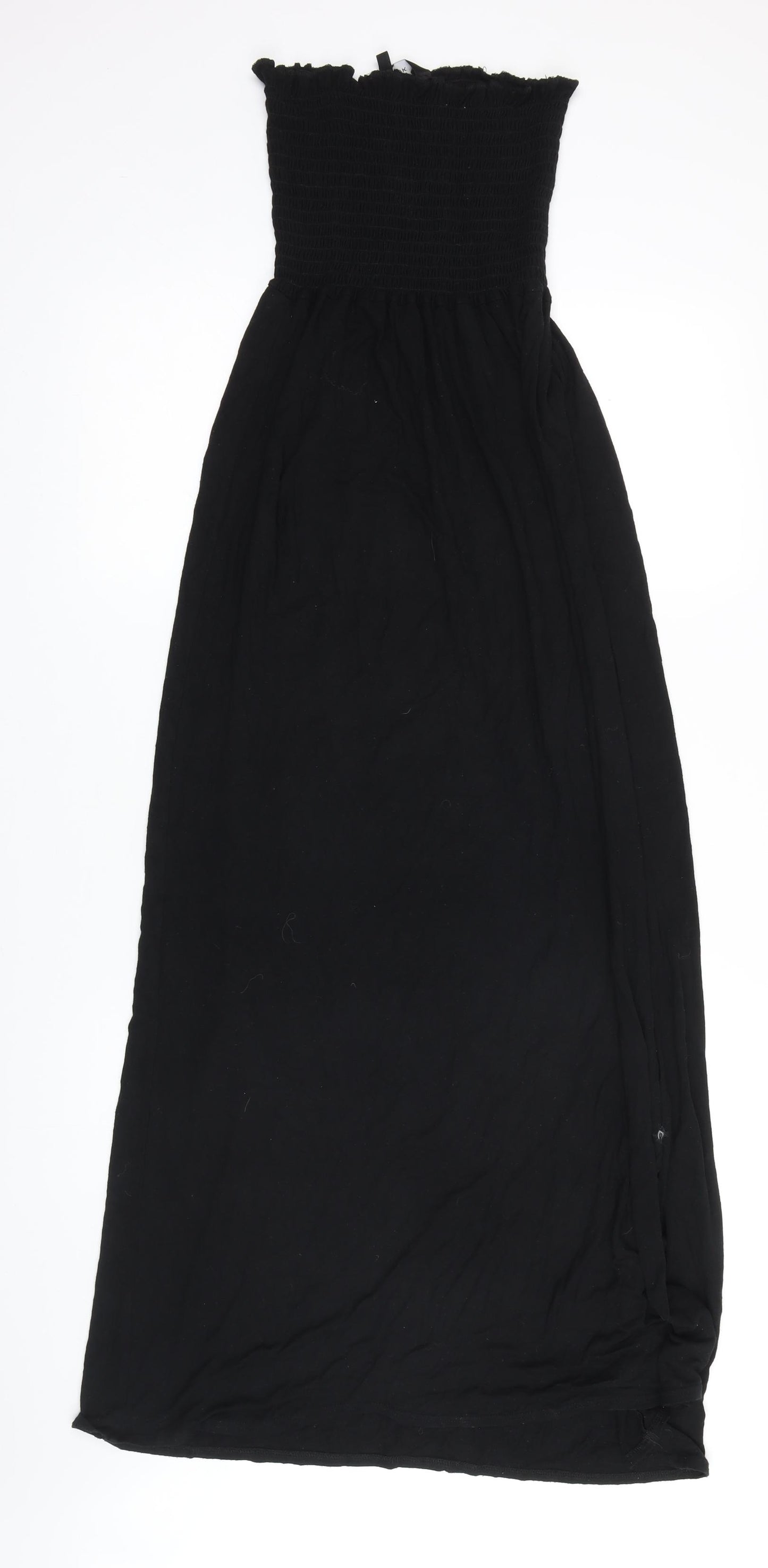 New Look Womens Black Viscose Maxi Size 12 Off the Shoulder