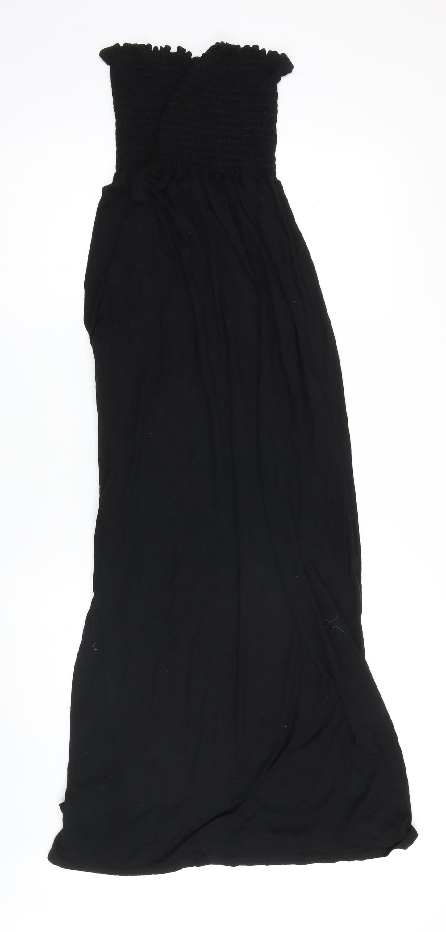 New Look Womens Black Viscose Maxi Size 12 Off the Shoulder