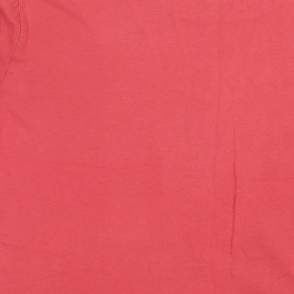 NEXT Mens Red Cotton T-Shirt Size M Round Neck