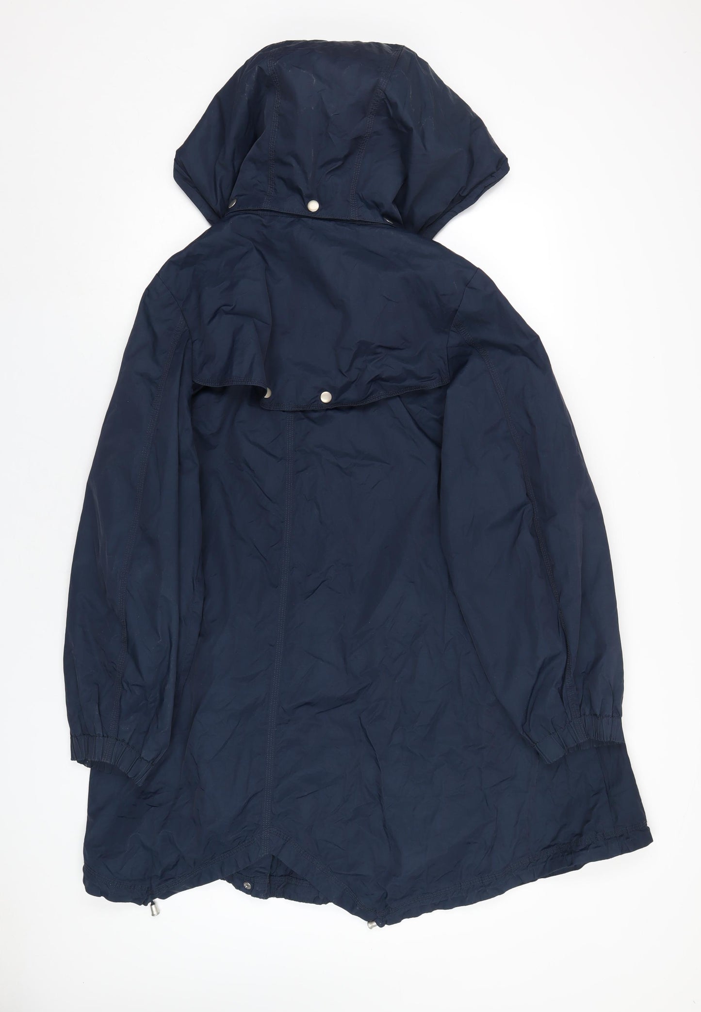 Marks and Spencer Womens Blue Rain Coat Coat Size 10 Zip