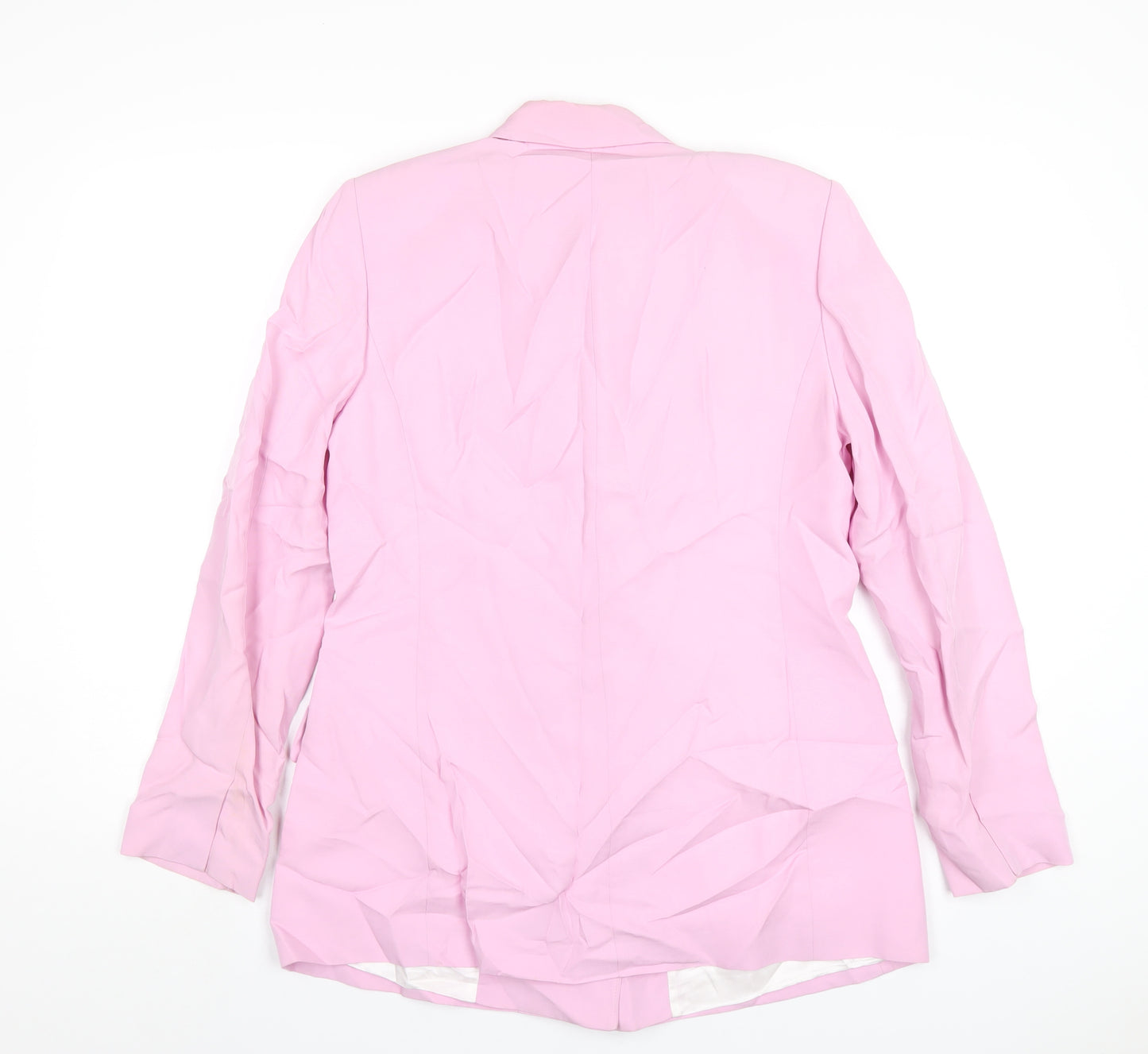 Zara Womens Pink Jacket Blazer Size M Button